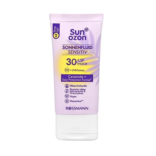 Sunozon vegan purple face cream with SPF 30