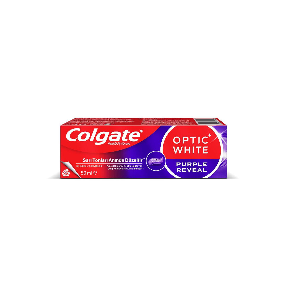 Colgate Optic White Purple Whitening Toothpaste 50ml by Beauty Care Bag
