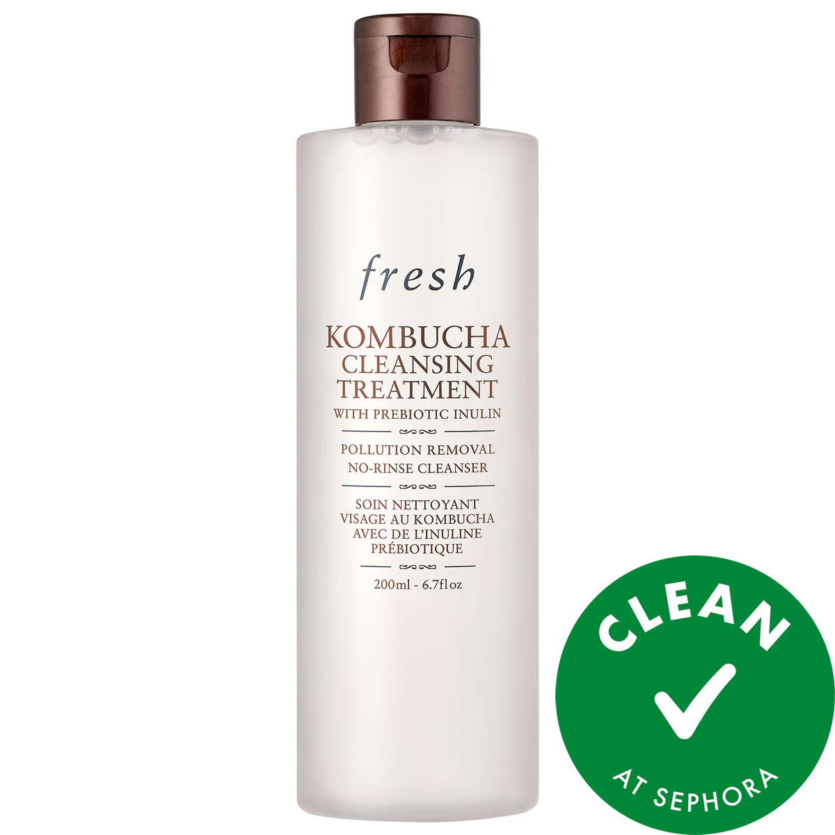 Kombucha Skin Clarity: 2-in-1 No-Rinse Prebiotic Facial Cleanser & Pore Refining Treatment | Gentle Makeup Removing Cleanser by Beauty Care Bag