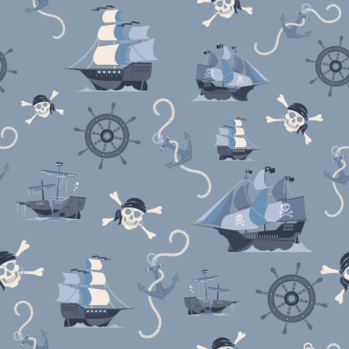 Pirate Ships Tank Romper by Sweet Bamboo