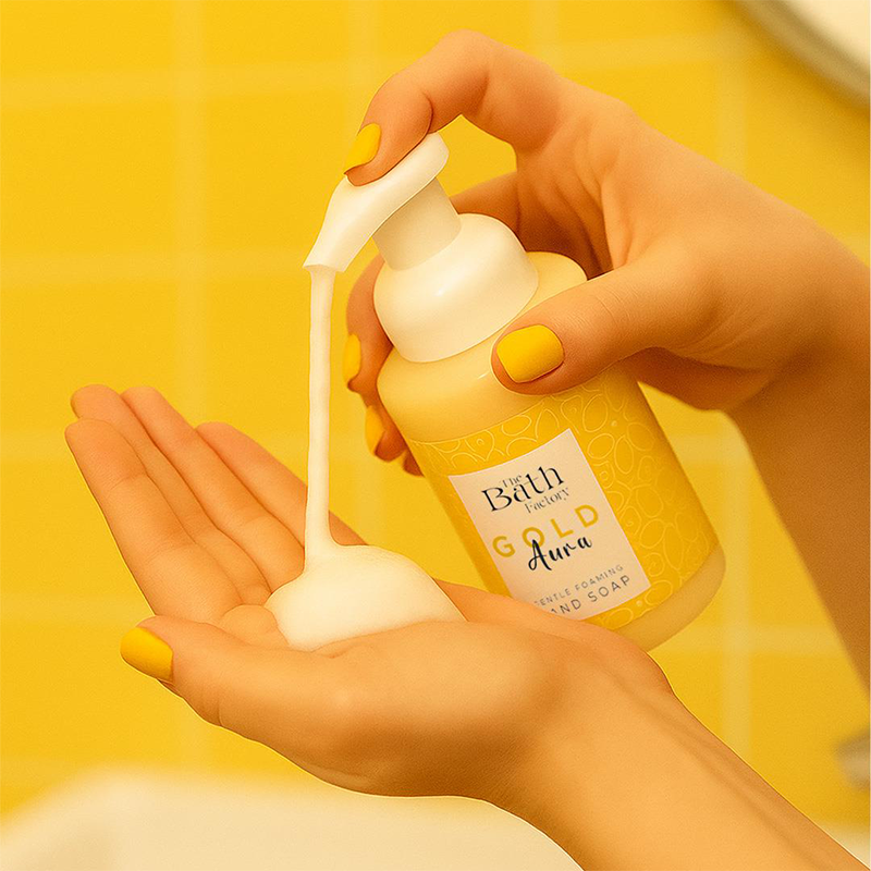 The Bath Factory Gold Aura Moisturizing Foaming Hand Soap 300 ml by Beauty Care Bag