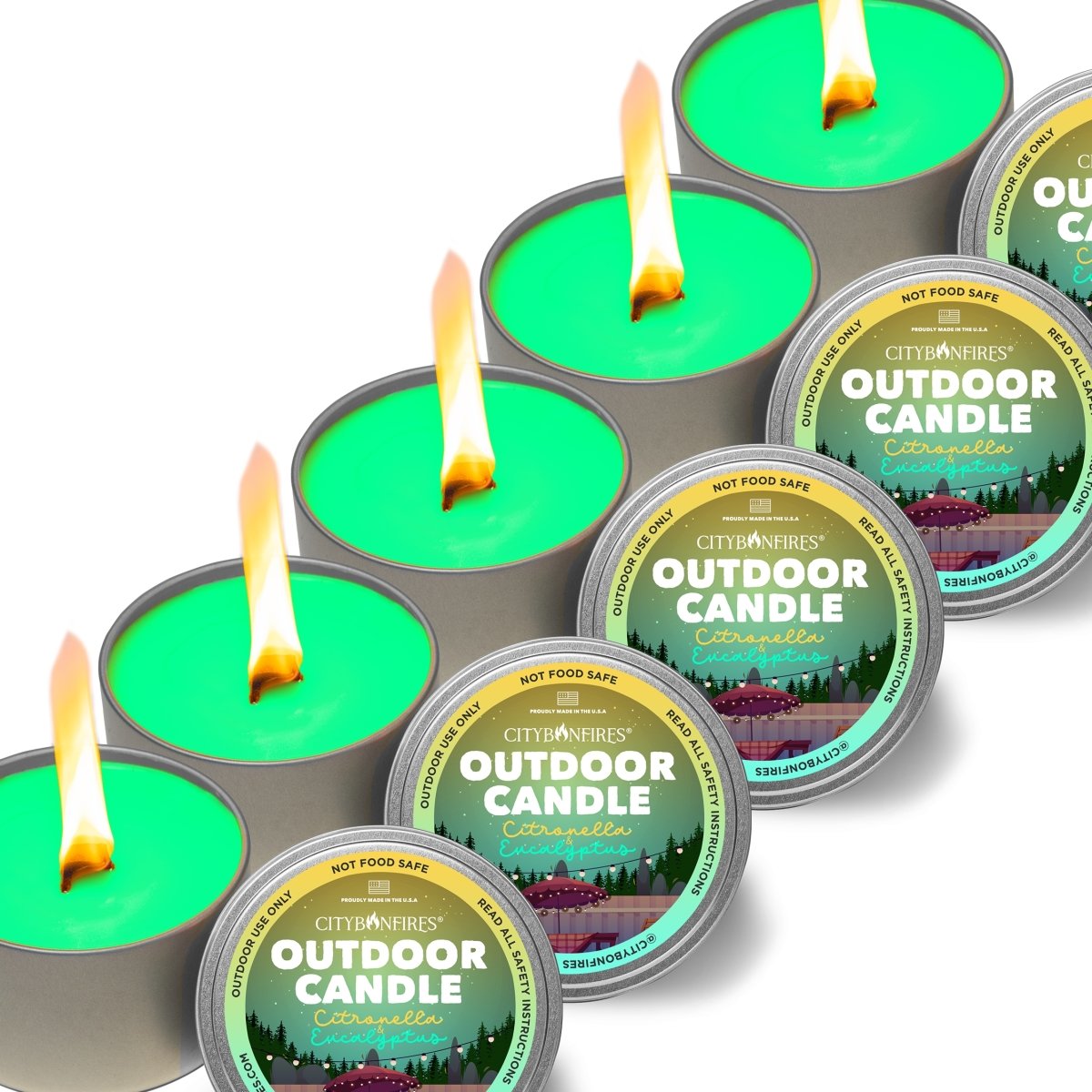 The Outdoor Candle - Citronella and Eucalyptus by City Bonfires