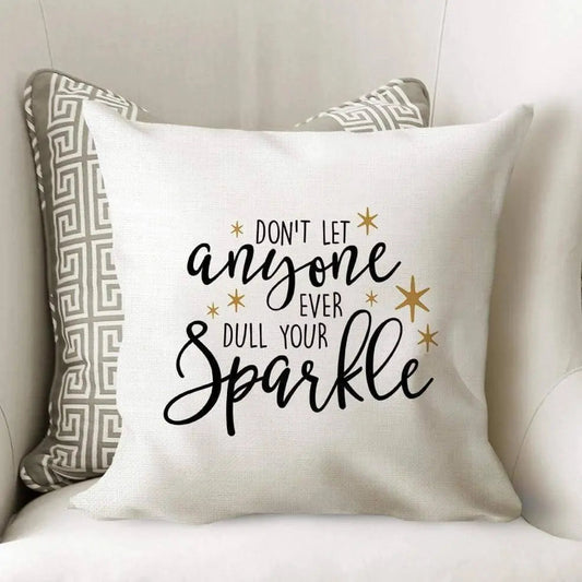 Throw Pillow with words - Motivational Quote Pillow Cover by Joyful Moose