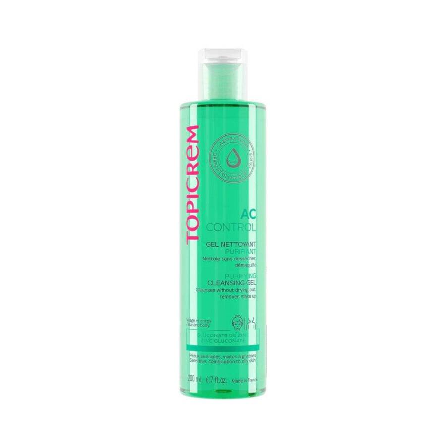 Topicrem AC Purifying Cleansing Gel for Oily Skin 200 ml by Beauty Care Bag