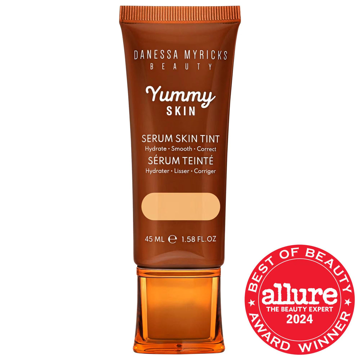 Yummy Skin serum skin tint with peptides and ceramides for a natural look