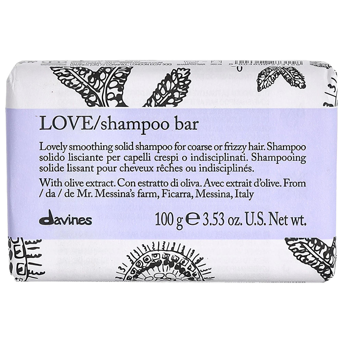 LOVE Smoothing Shampoo Bar for Frizzy Hair - Sulfate-Free, Vegan, Eco-Friendly by Beauty Care Bag