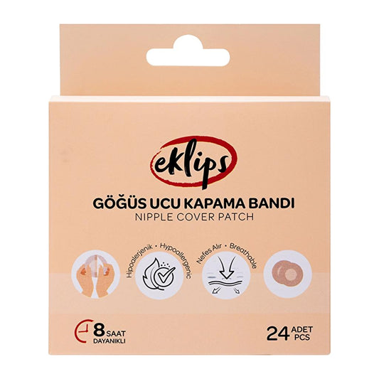 Eklips Nipple Cover Patches for Smooth Coverage 24 Count by Beauty Care Bag