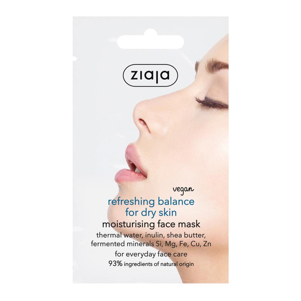 Ziaja Refreshing & Balancing Face Mask for Dry Skin 7 ml by Beauty Care Bag