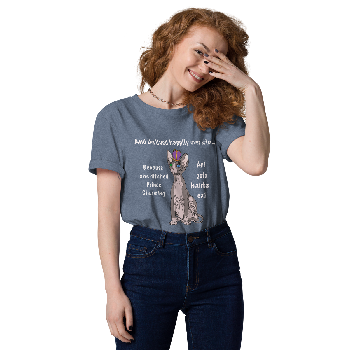"DITCHED PRINCE CHARMING & GOT A SPHYNX CAT" ECO TEE by ReNewedPet