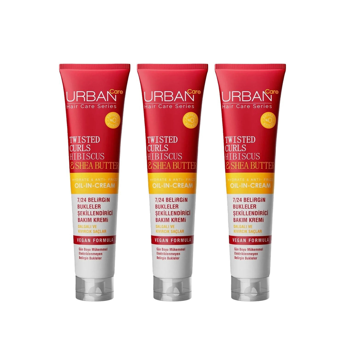 Urban Care Twisted Curls Hibiscus Hair Care Cream - Nourishing Moisturizer for Curly Hair, 3 x 175mlMoisturizerTorqelo.com