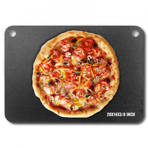 VEVOR Pizza Steel, 20" x 14" x 3/8" Pizza Steel Plate for Oven, by Lemon Thalassa