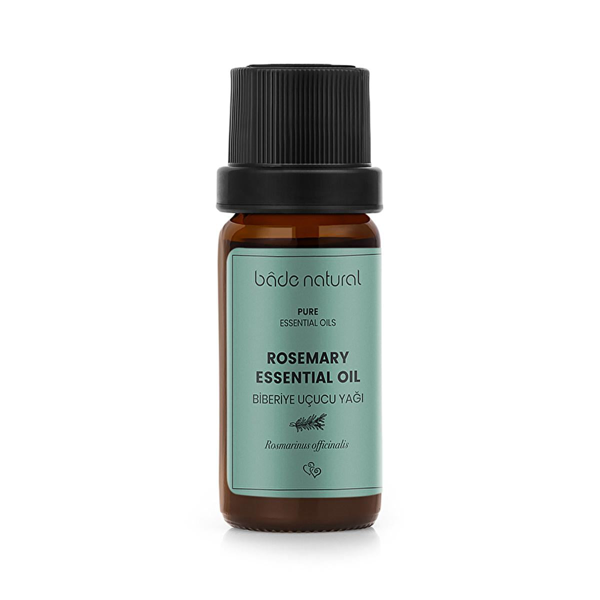 Bade Natural Rosemary Essential Oil: 100% Pure for Acne Treatment, Pore Tightening & Dandruff Control - Rosmarinus Officinalis Leaf Oil by Beauty Care Bag
