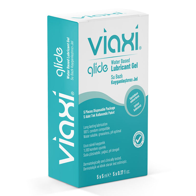 Viaxi Glide Water Based Lubricant Gel 5x5 ml by Beauty Care Bag