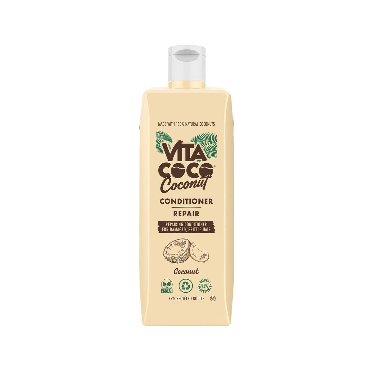 Vita Coco Hair Conditioner for Damaged Hair - 400ml - Repairs, Nourishes, and Softens Dry HairConditionerTorqelo.com