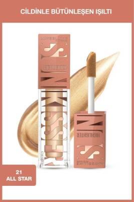 Maybelline Sunkisser Liquid Highlighter - 21 All Star: Natural Radiant Glow, Lightweight Shimmer Illuminator for Face & Skin by Beauty Care Bag