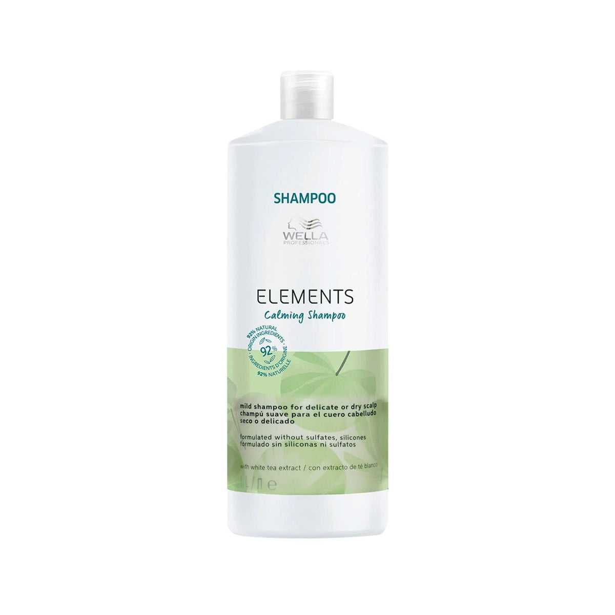 Wella Elements Sulfate-Free Calming Shampoo for Sensitive Scalp - 1000ml Gentle Hair CareShampooTorqelo.com