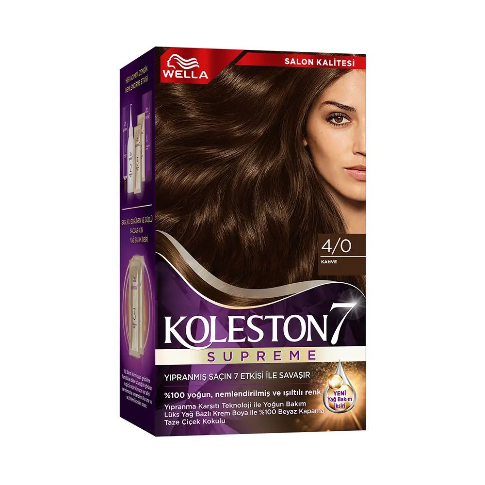 Wella Koleston 4/0 Permanent Hair Color Kit Medium BrownHair CareTorqelo.com