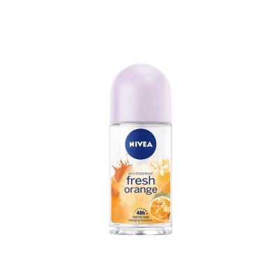 Nivea Fresh Orange Roll-On Deodorant: All-Day Freshness, Alcohol-Free, Citrus Scent, and Gentle Odor Protection - 1.69 fl oz by Beauty Care Bag