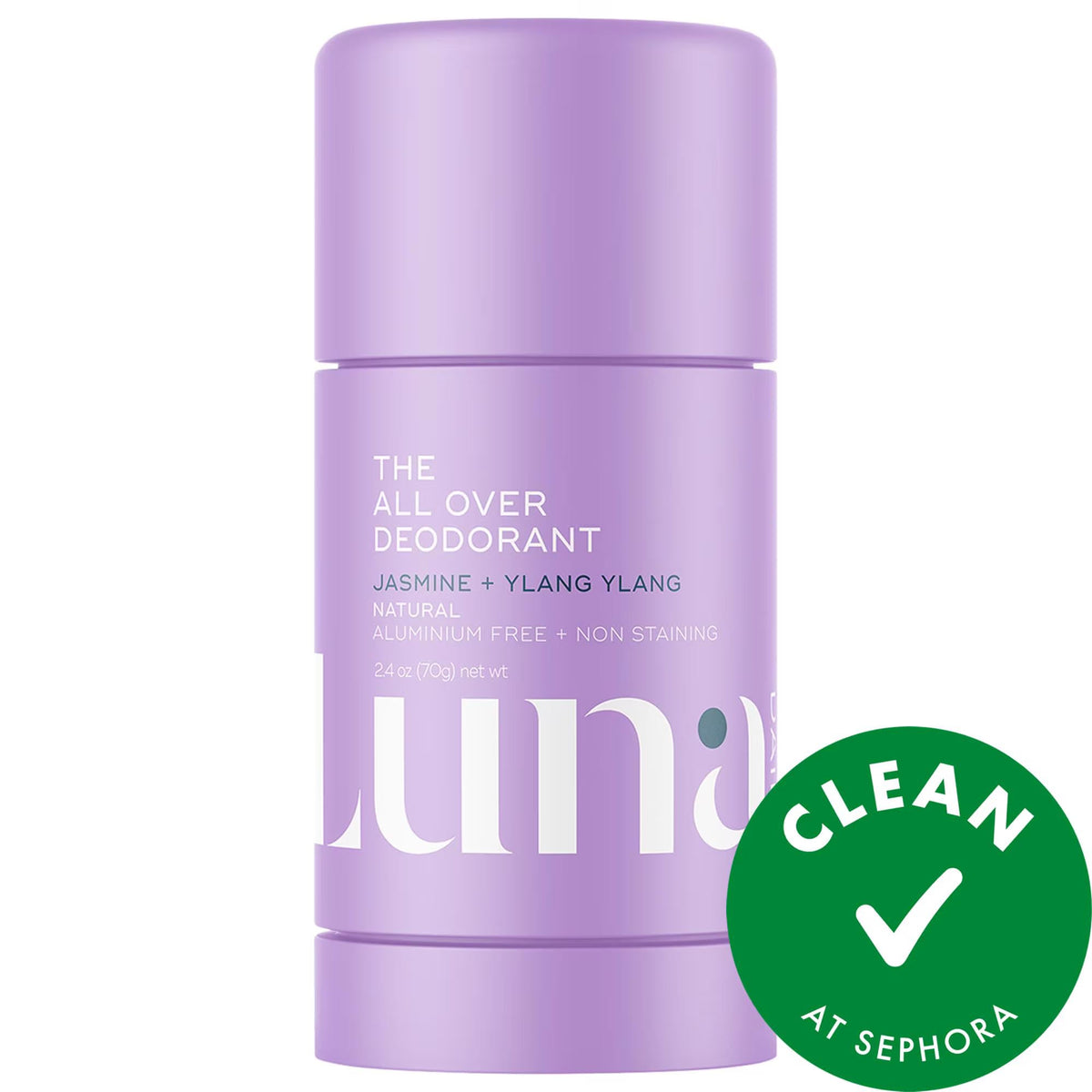 Luna Daily All Over Deodorant: Extra-Strength Natural Body Deodorant Stick - Aluminum Free, Non-Staining, pH Balanced, Sensitive Skin Formula by Beauty Care Bag