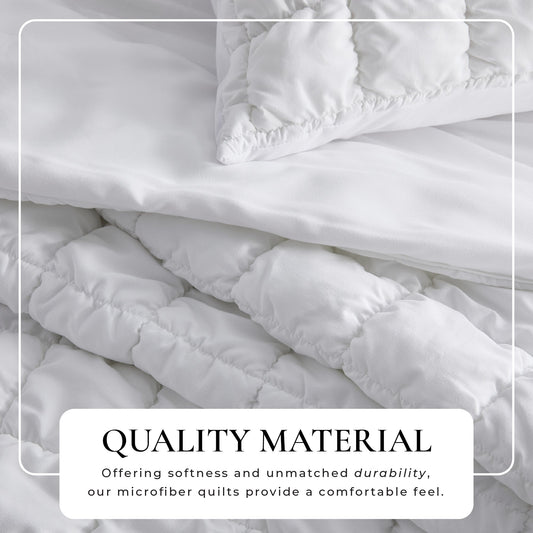 Puff Marshmallow Texture Quilt Set - Marshmallow Collection by Great Bay Home