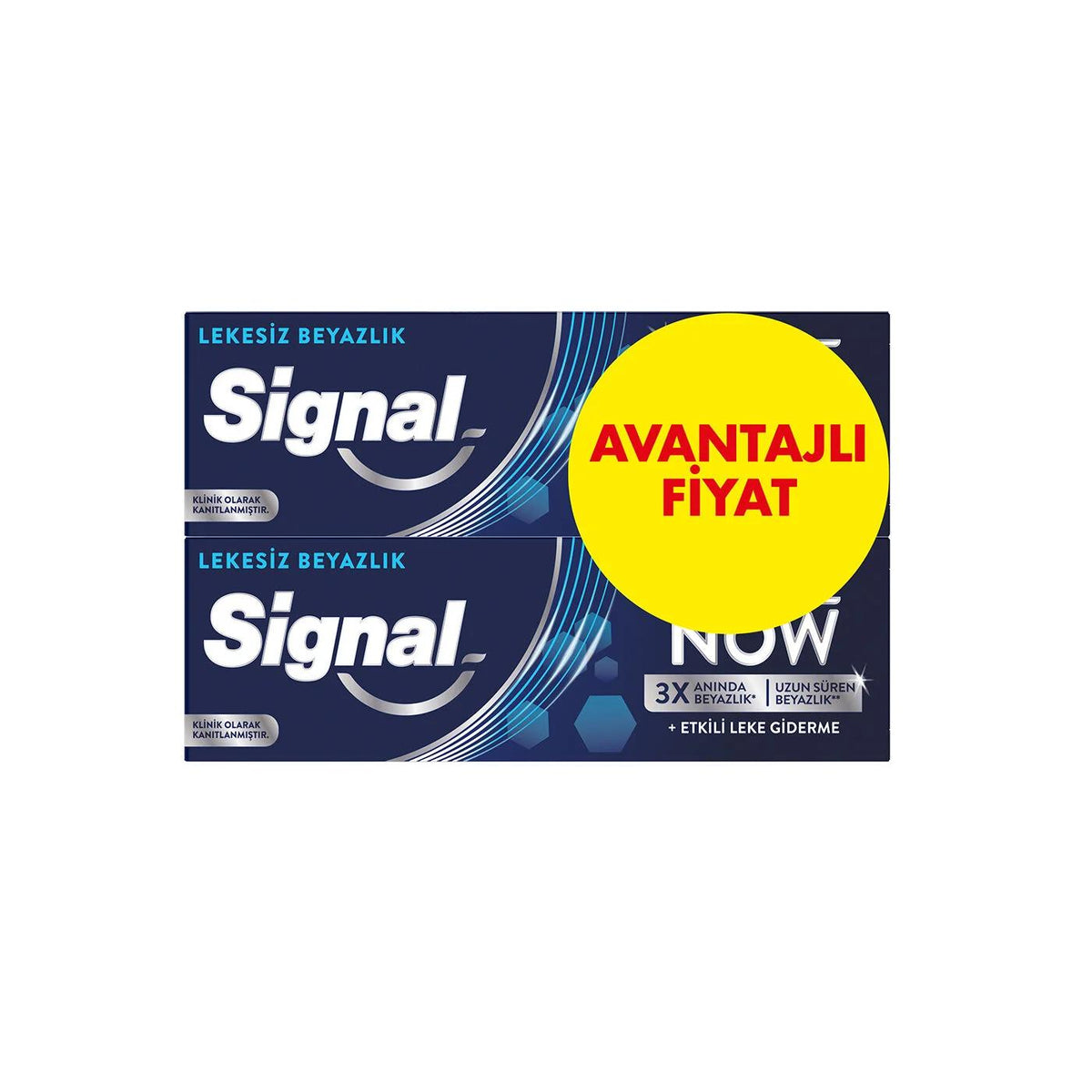 Signal White Now Stain-Free Whitening Toothpaste 2x50 ml by Beauty Care Bag