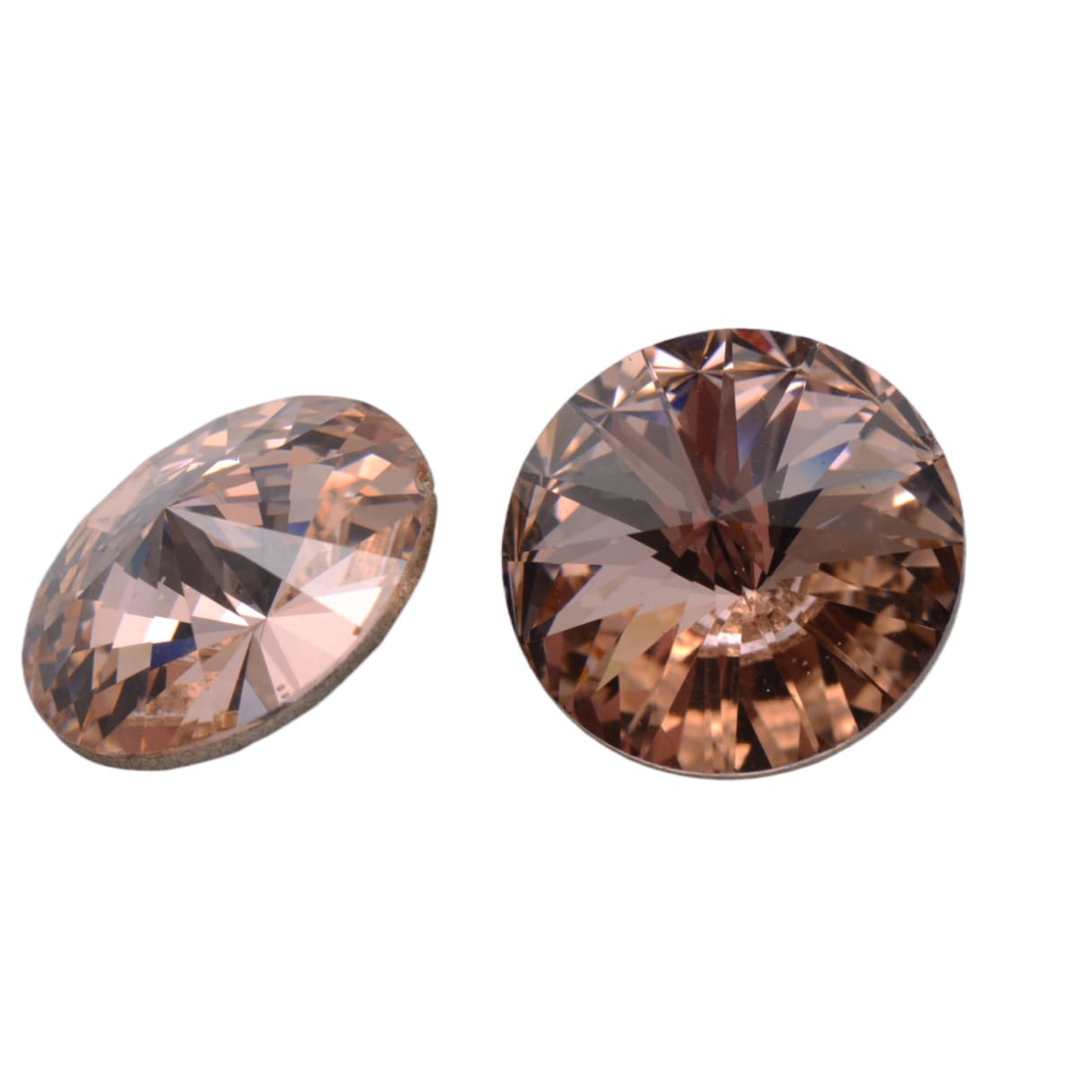 Swarovski Crystal 1122 14mm Rivoli Round Stone - Peach by Continental Bead Suppliers