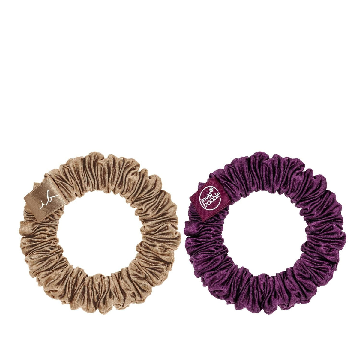 Invisibobble Sprunchie Slim The Snuggle is Real 2-Piece Hair Accessories for Stylish Hair Ties by Beauty Care Bag