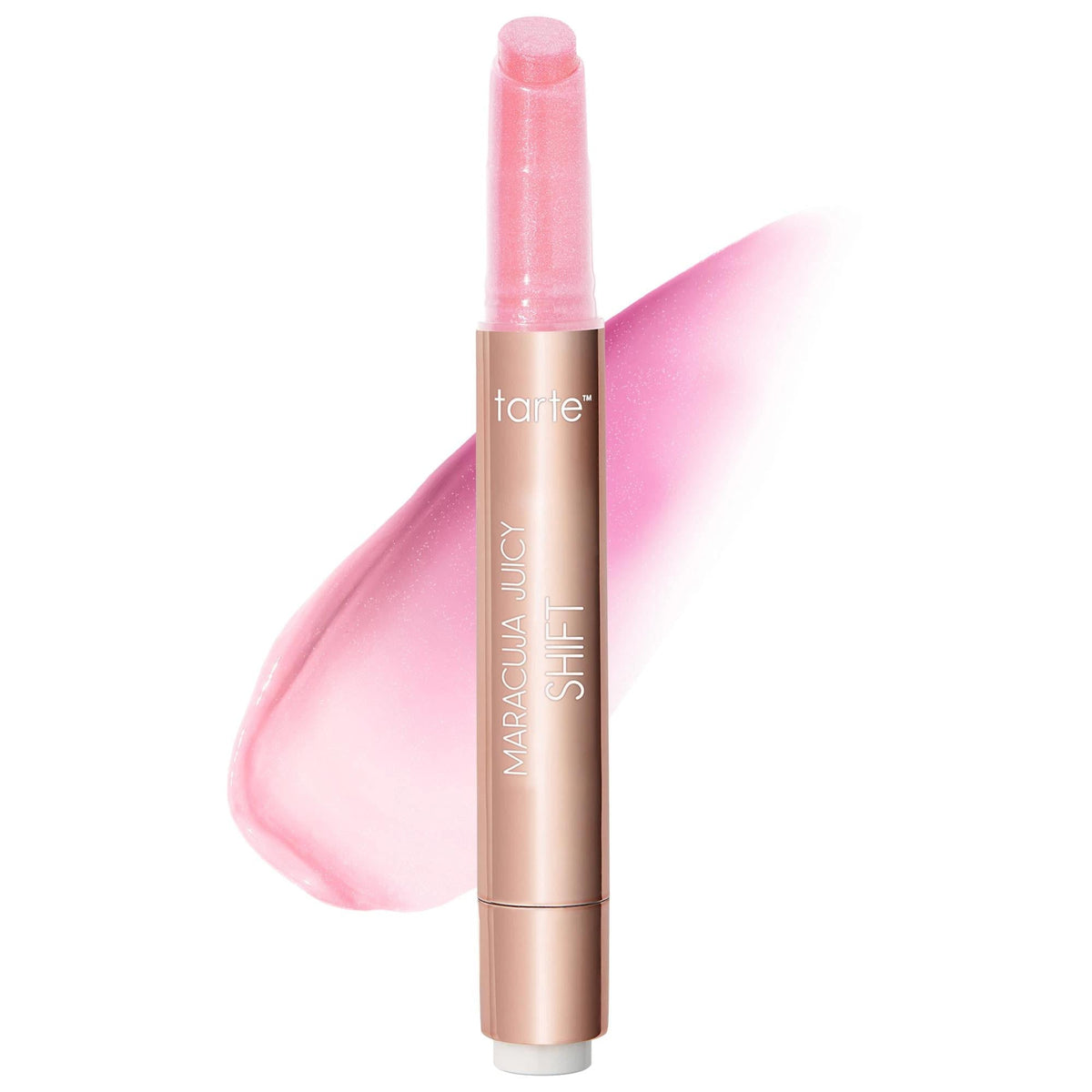Tarte Maracuja Juicy Lip Plump Shift: pH Color-Shifting, Hydrating Lip Balm & Plumper with Hyaluronic Acid & Maracuja Oil for Fuller, Smoother Lips by Beauty Care Bag