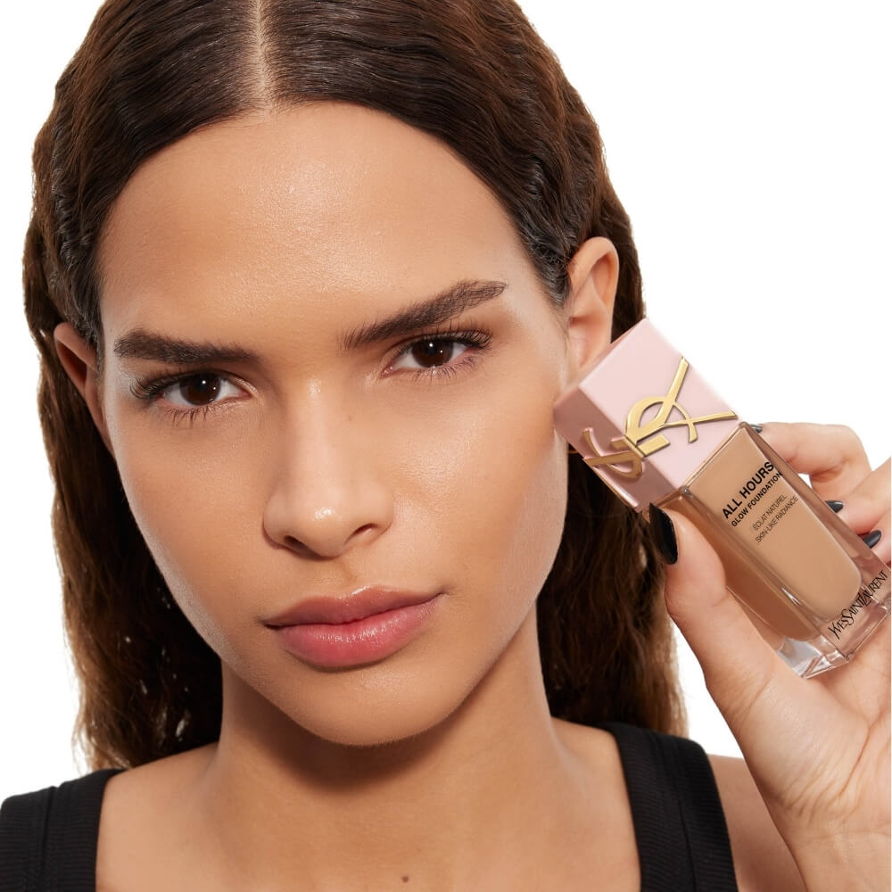 YSL All Hours Glow Foundation MN7 for Luminous Skin by Beauty Care Bag