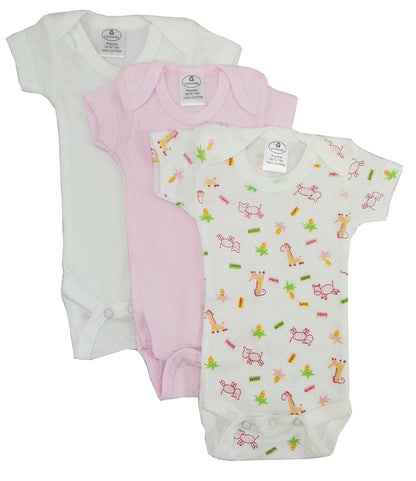 Preemie Girls Printed Short Sleeve Variety Pack by Emerald Clover