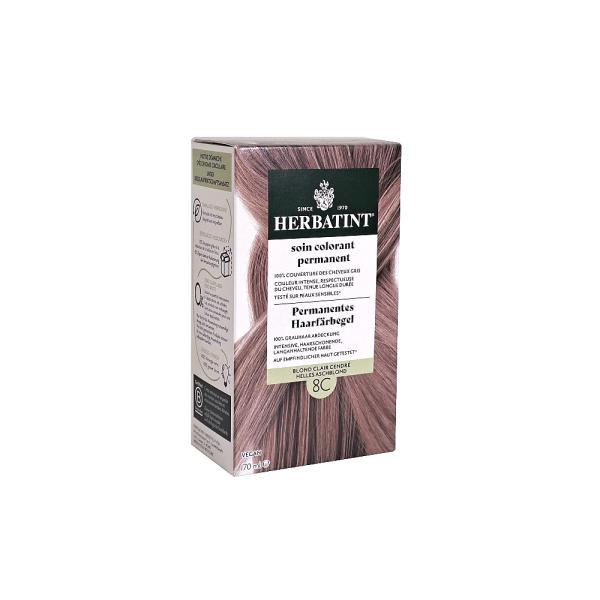 Herbatint 8C Light Ash Blonde Permanent Hair Color 170 ml by Beauty Care Bag