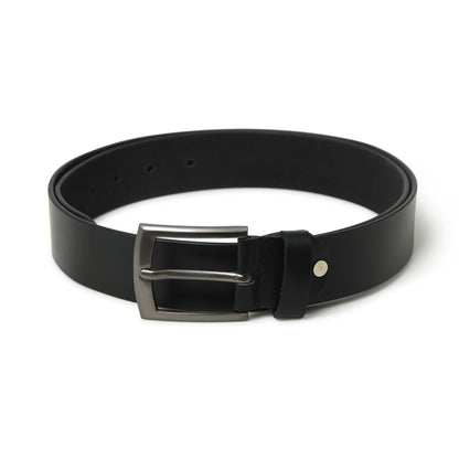 Minimalist Black Leather Belt by Classy Leather Bags