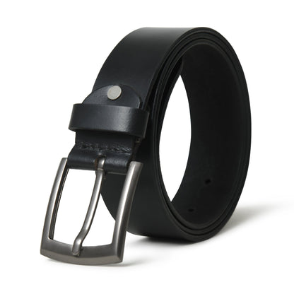 Minimalist Black Leather Belt by Classy Leather Bags