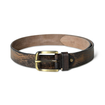 Eden Dark Brown Men's Leather Belt by Classy Leather Bags