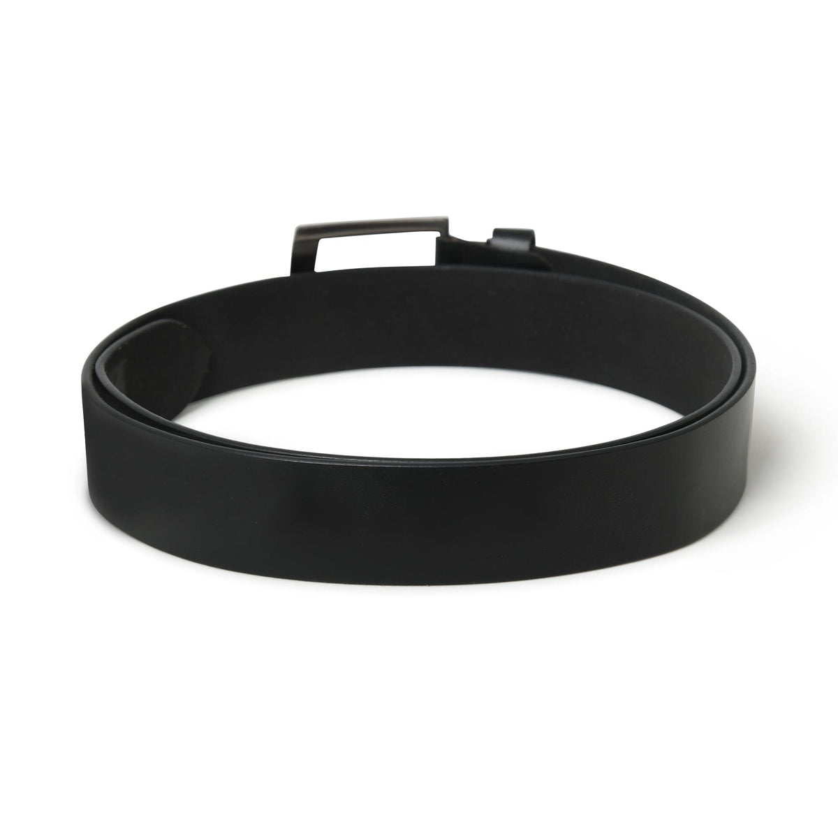 Minimalist Black Leather Belt by Classy Leather Bags