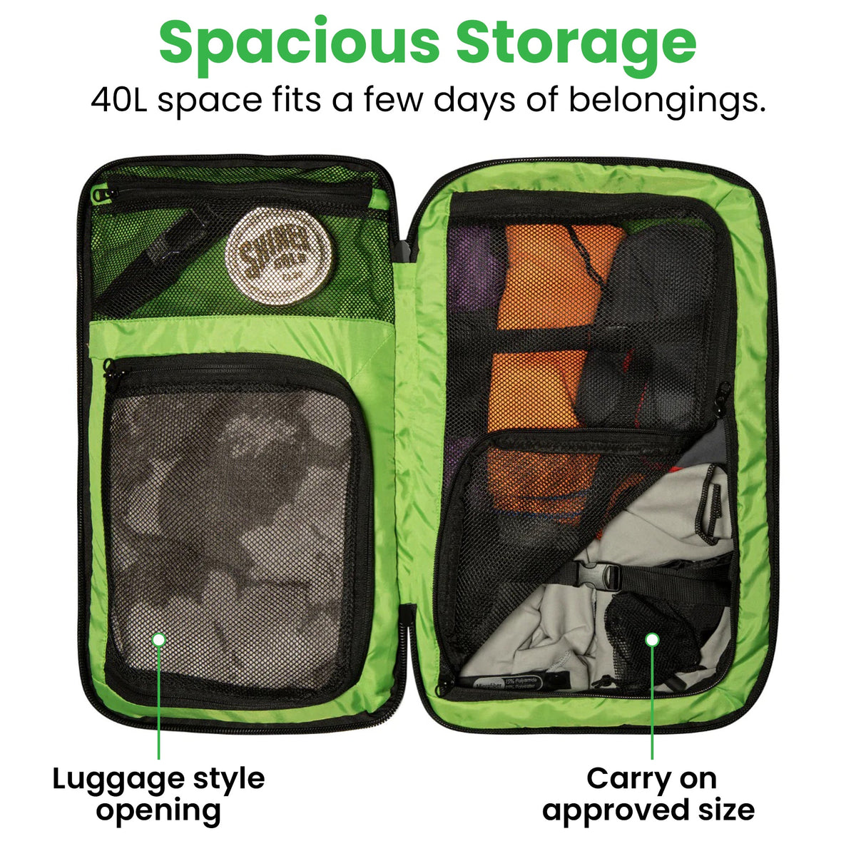 The Island Hopper 40L — Carry-On Backpack for 1–2 Week Trips by COR Surf