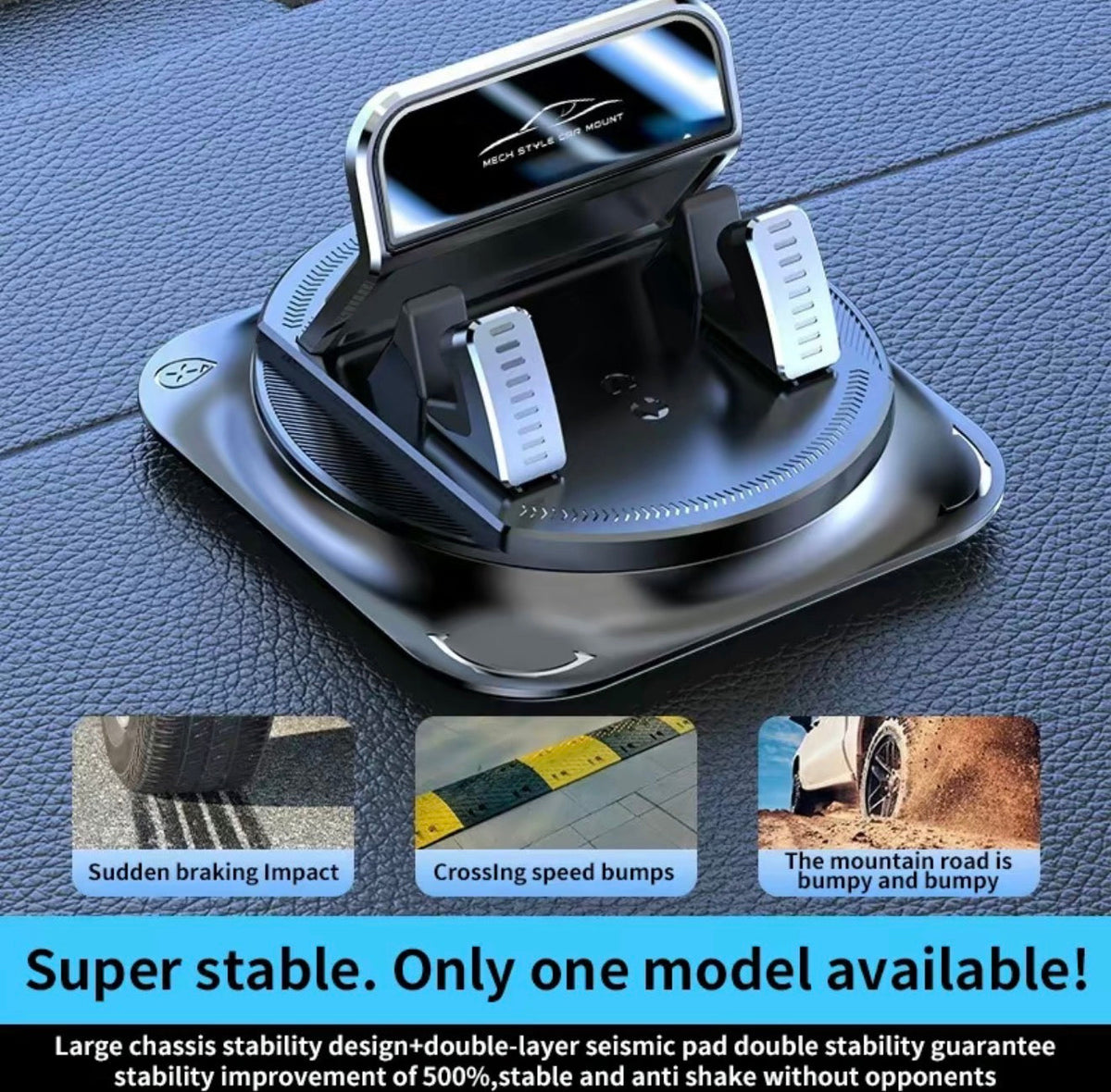 V.I.P Digital Presence suction cup car phone holder, view 3