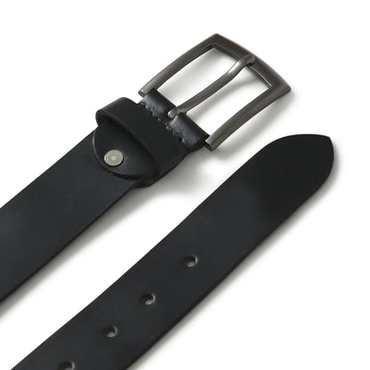 Minimalist Black Leather Belt by Classy Leather Bags