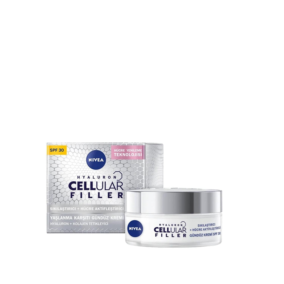 Nivea Hyaluron Cellular Filler Anti-Aging Day Cream with SPF30 - Moisturizing & Protective Skincare by Beauty Care Bag