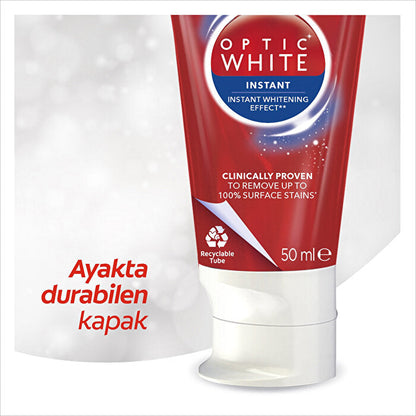 Colgate Optic White Instant White Toothpaste 50ml - Teeth Whitening by Beauty Care Bag