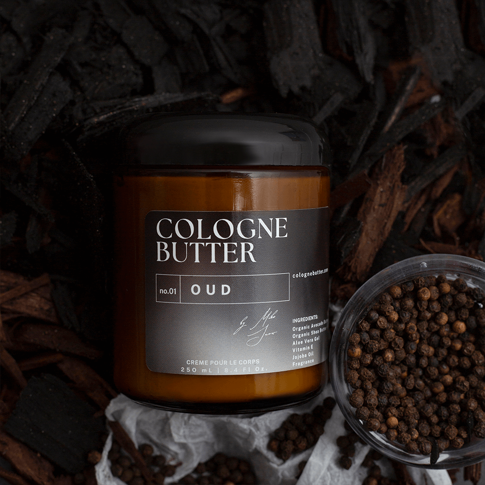 OUD - Luxury Fragrance Body Butter – Oud, Rose & Warm Spice Scent Moisturizing Skin Butter | Cologne Butter by CB