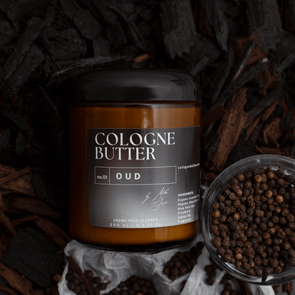 OUD - Luxury Fragrance Body Butter – Oud, Rose & Warm Spice Scent Moisturizing Skin Butter | Cologne Butter by CB