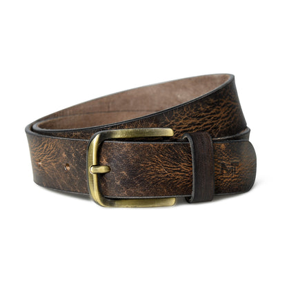 Eden Dark Brown Men's Leather Belt by Classy Leather Bags