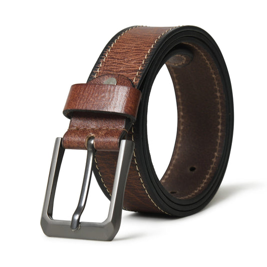 Kairo Brown Leather Belt by Classy Leather Bags