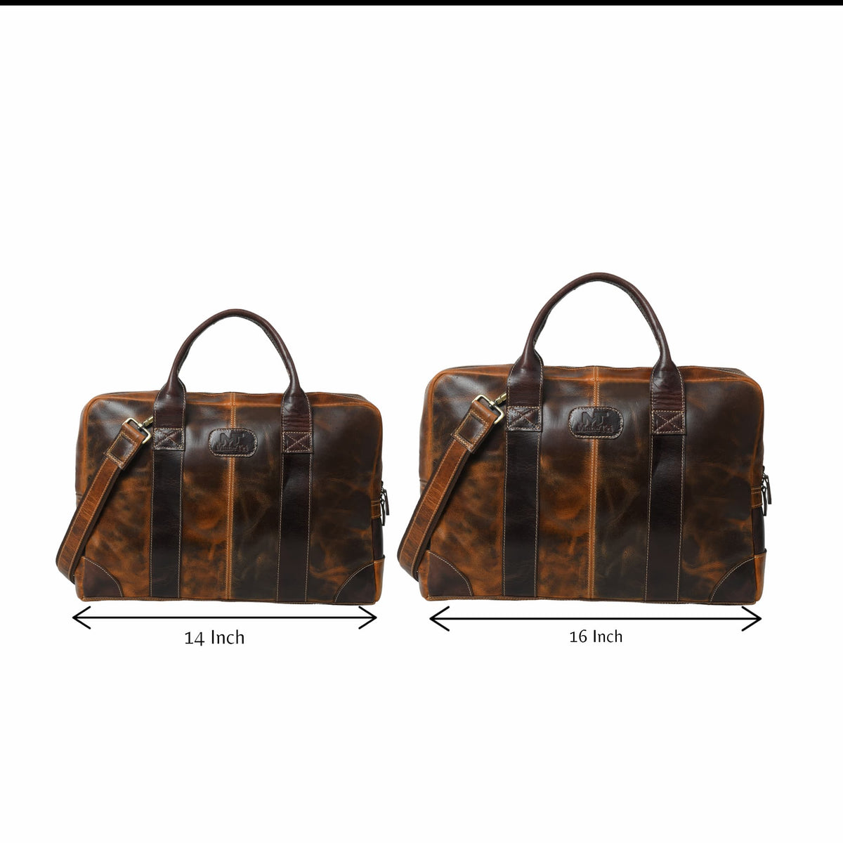Brown Jefferson Briefcase by Classy Leather Bags