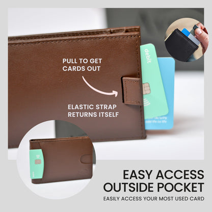 Avera Group Slim Genuine Leather Rfid Blocking Bifold Wallet With Money Clip by Avera Group