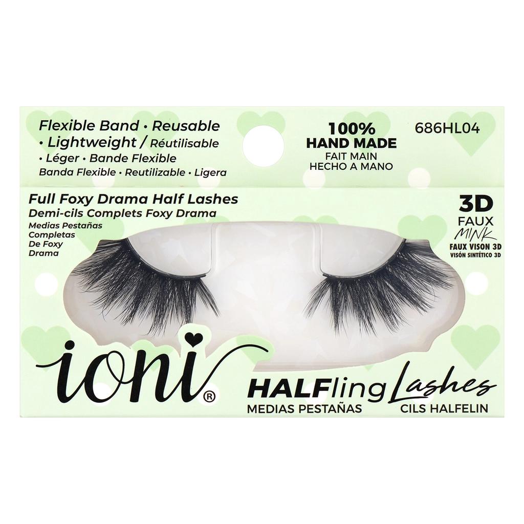 Ioni Long & Extra Voluminous False Eyelashes for Dramatic Volume by Beauty Care Bag