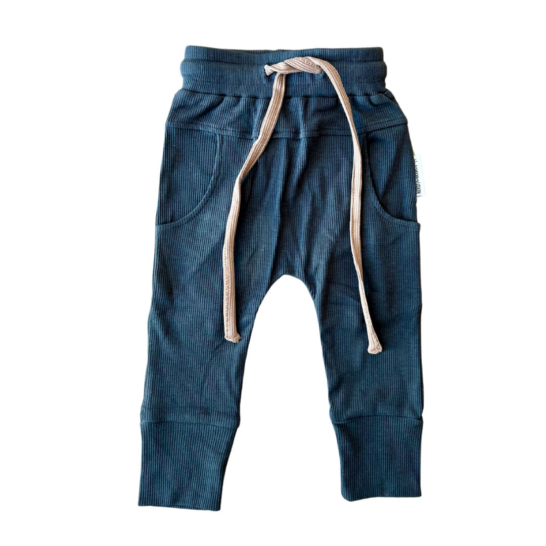 Ribbed bamboo joggers by Keep the Littles Wild