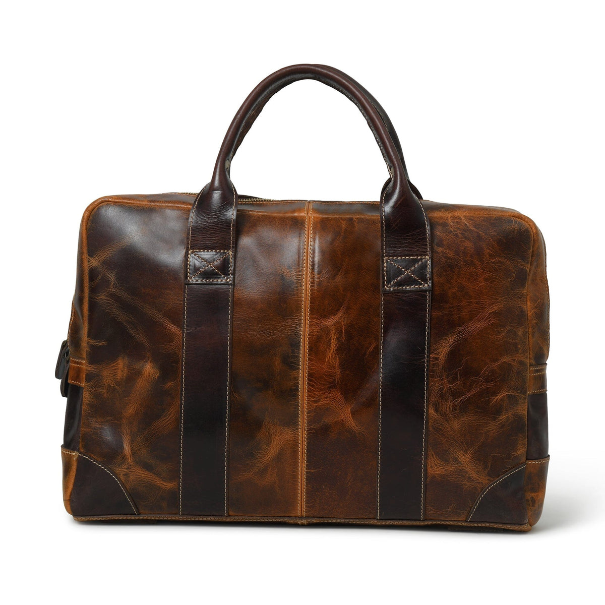 Brown Jefferson Briefcase by Classy Leather Bags