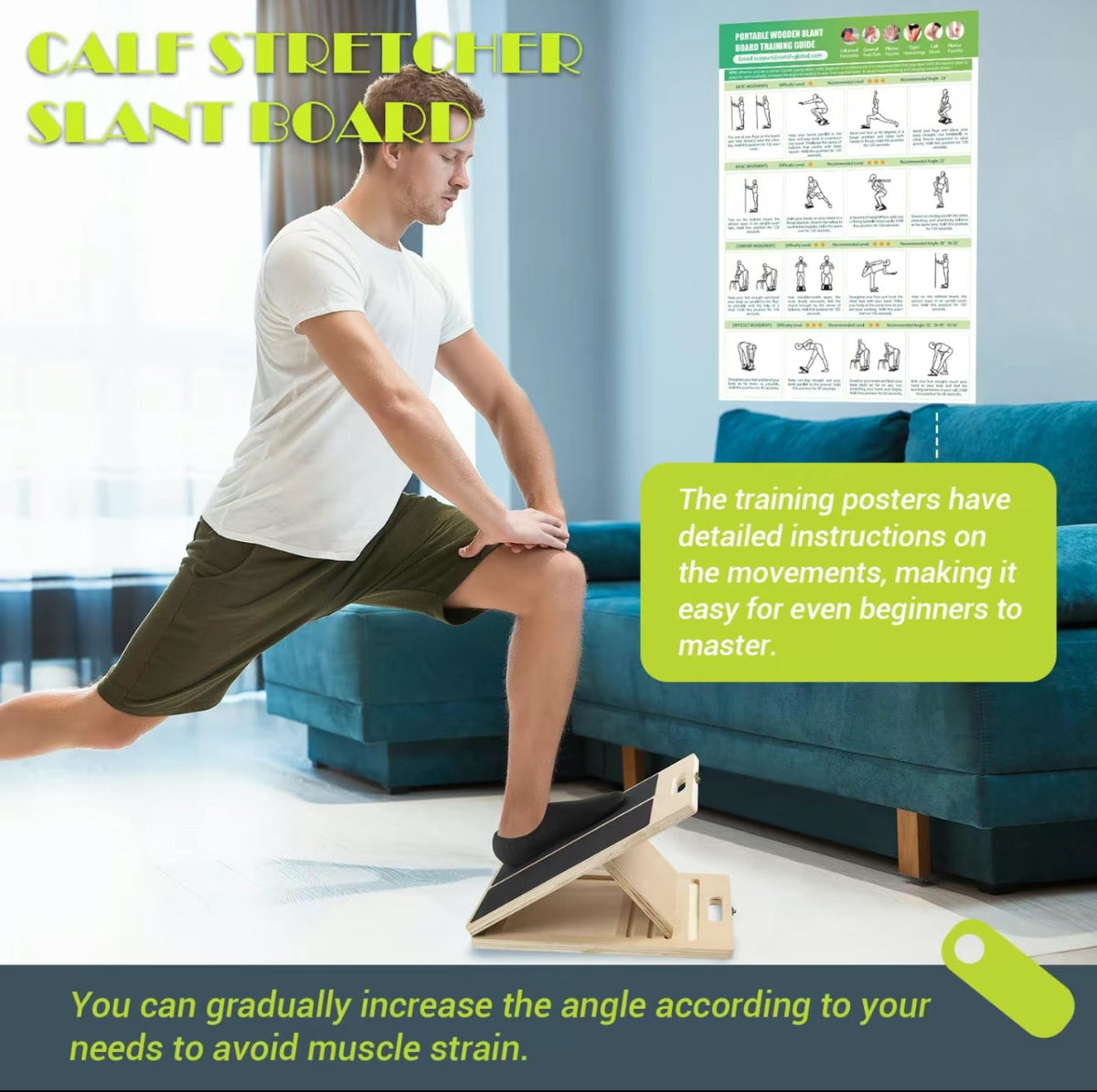FlexSlope Calf Stretch Board by V.I.P Digital Presence